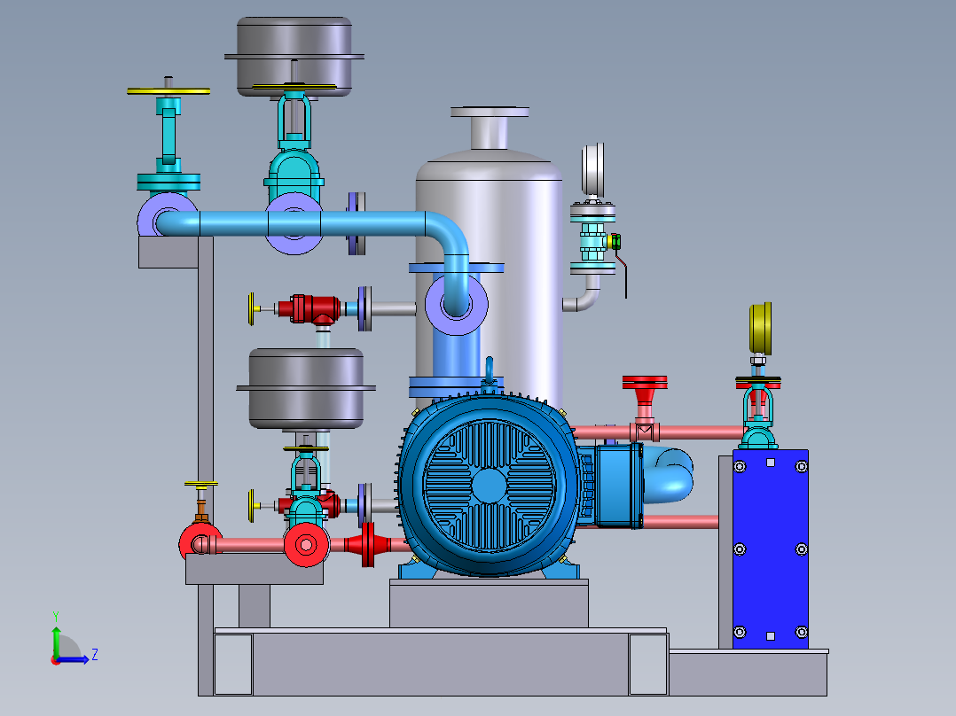 一个滑油站左视图