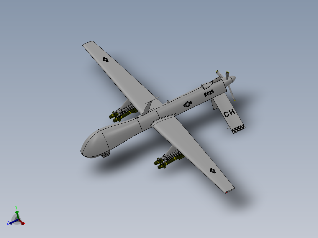 Q278-无人机组群巡检灭火系统设计【三维SolidWorks】