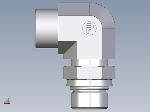 卡套式工业通用硬管接头EO_Adjustable_Locknut_elbow_WEE16SMOROMDCF后视缩略图