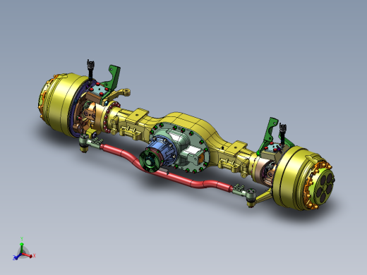 卡车驱动桥 机械设计自动化素材