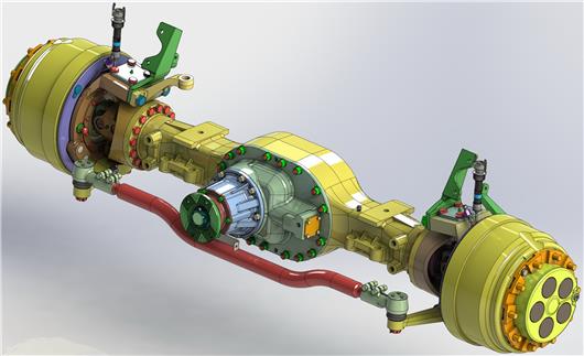 卡车驱动桥 机械设计自动化素材
