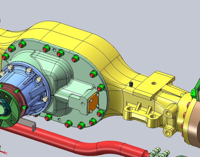 卡车驱动桥 机械设计自动化素材