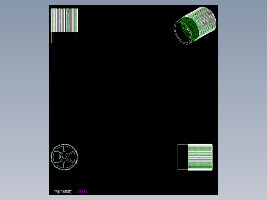 旋轉把手(凸紋)IZP,IZP+K,IZP+GS-2D多系列多零件图纸模型