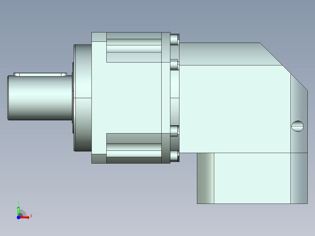 直齿ZPLX220-L1 35-114.3-200-M12.stp前视图