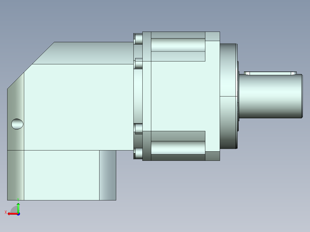 直齿ZPLX220-L1 35-114.3-200-M12.stp后视图