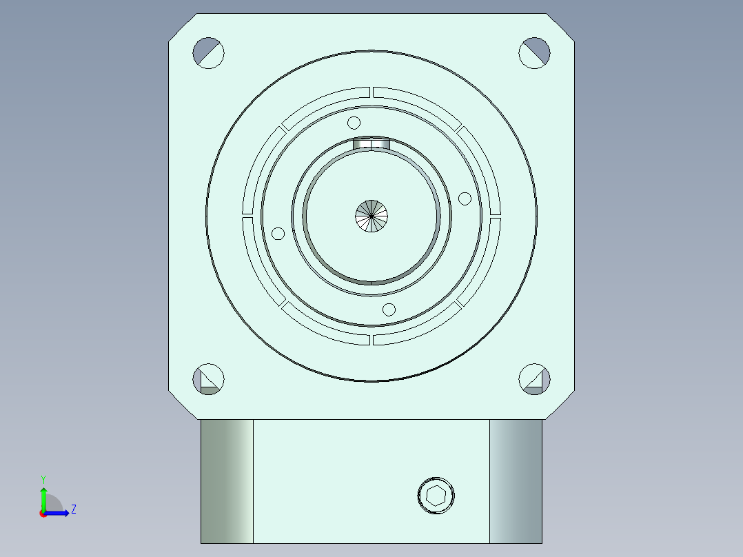 直齿ZPLX220-L1 35-114.3-200-M12.stp左视图
