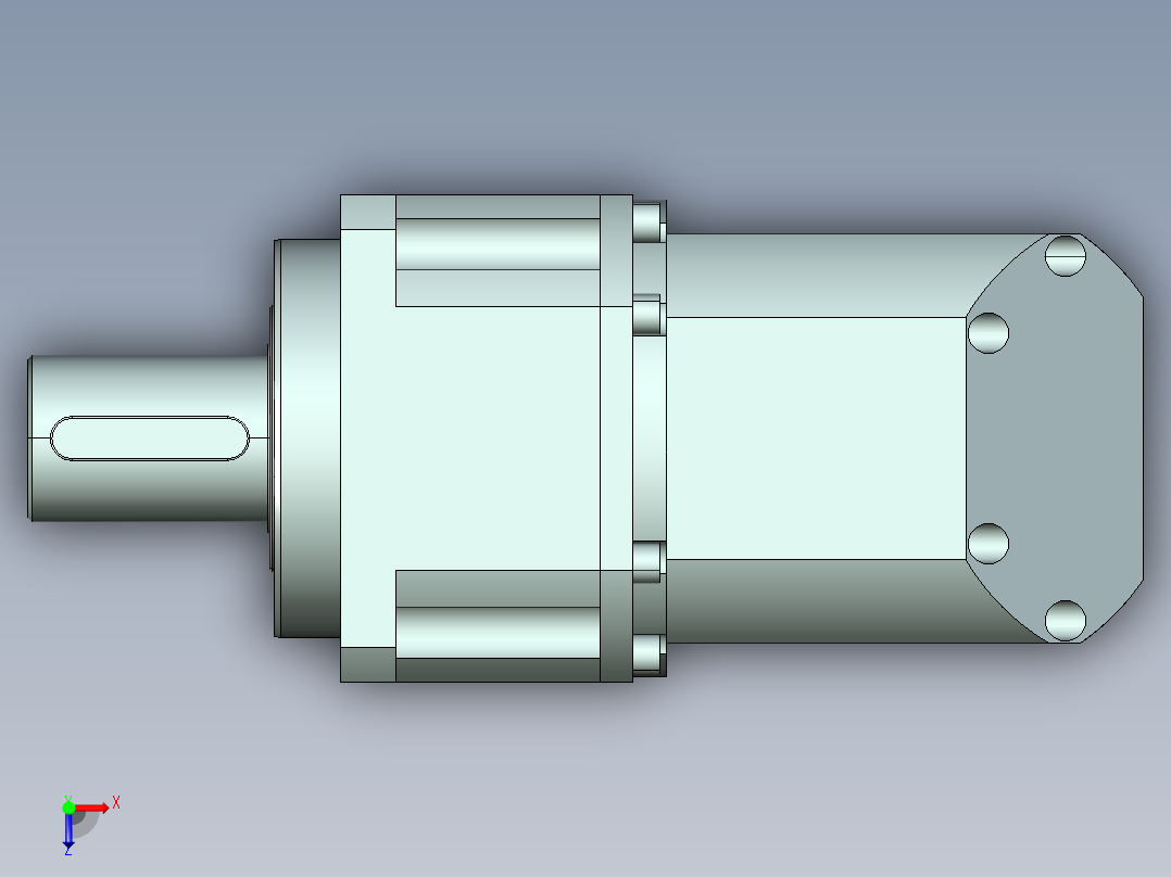 直齿ZPLX220-L1 35-114.3-200-M12.stp俯视图