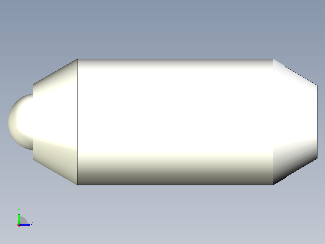 定位柱(輕荷重)(一字型)2205-3D多系列多零件图纸模型左视图