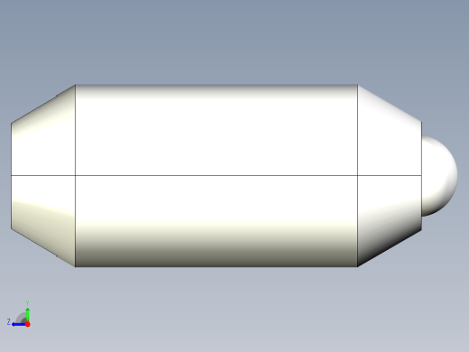 定位柱(輕荷重)(一字型)2205-3D多系列多零件图纸模型右视缩略图