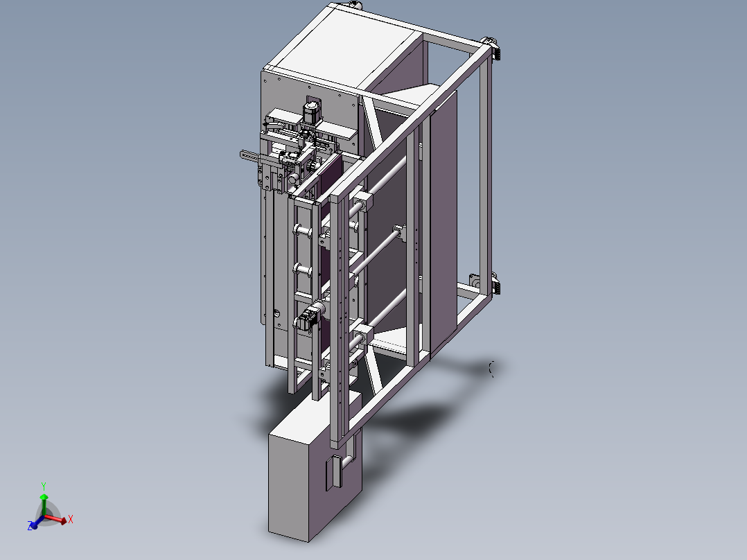 自动手枪钻钻木机3D模型