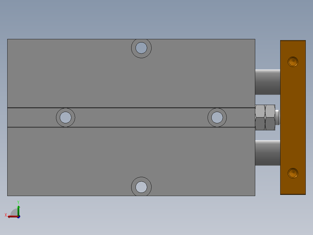 气缸TN20X40S后视图