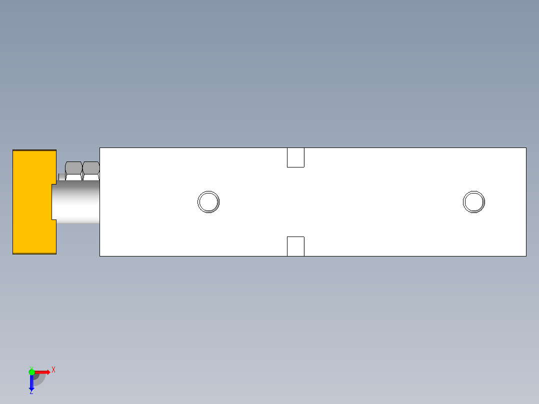 气缸TN20X40S俯视图