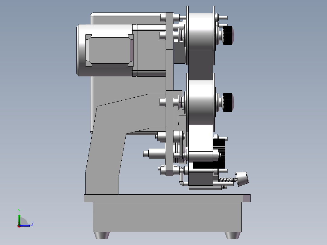 日期打印机左视图