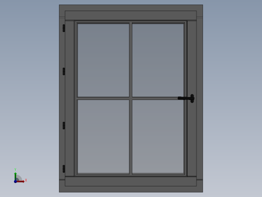 木模块窗前视缩略图
