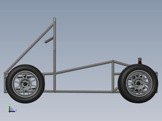 KMLI Chassis AGNI钢管车底盘简易结构左视缩略图