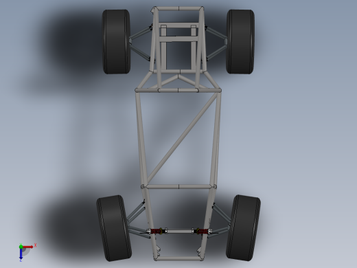 KMLI Chassis AGNI钢管车底盘简易结构俯视缩略图