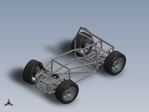 KMLI Chassis AGNI钢管车底盘简易结构正等轴测缩略图