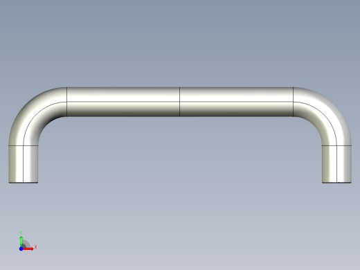 取手(鋁合金)(B)MO-3D多系列多零件图纸模型前视缩略图