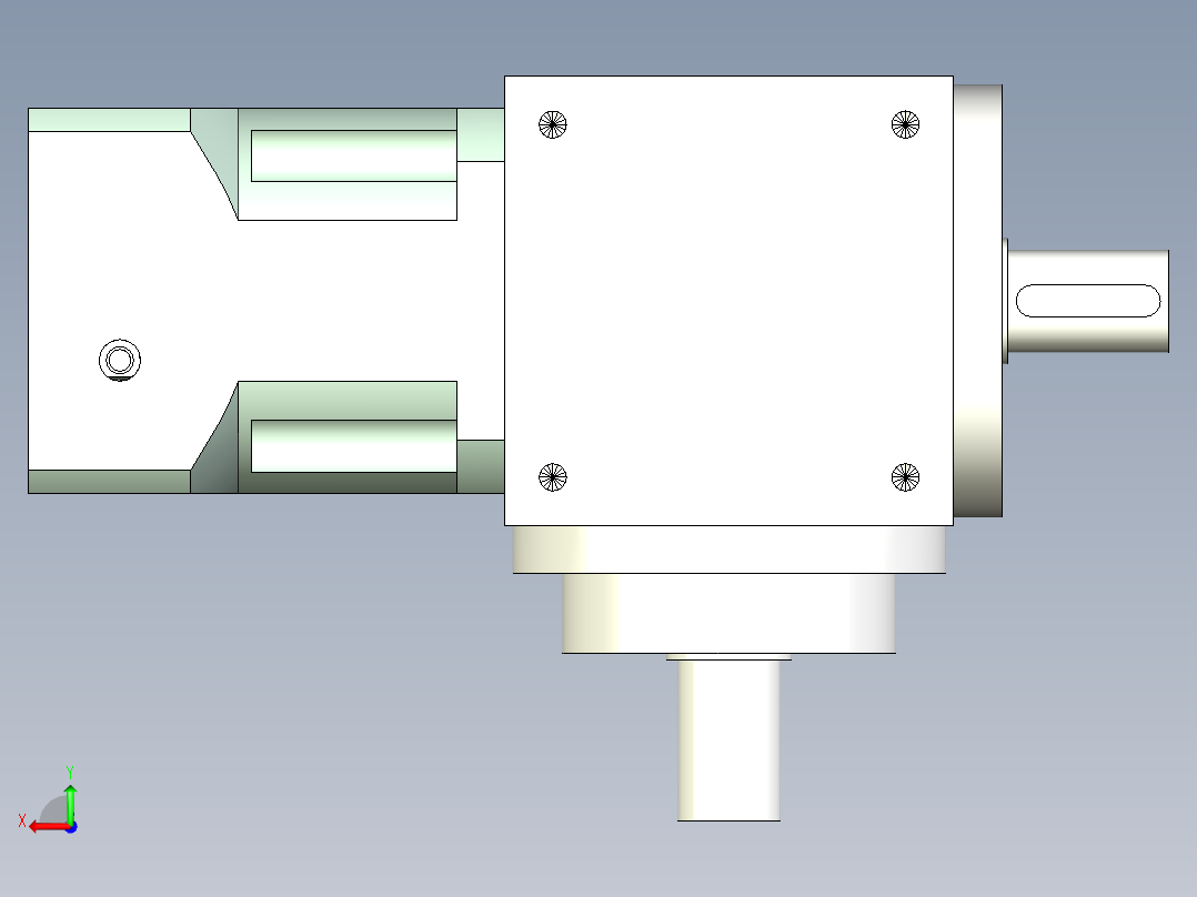 换向器PW140垂直输出 PLX120-L1 22-110-145-M8.stp后视图