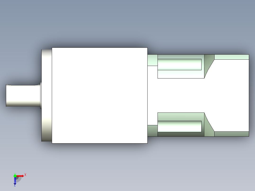 换向器PW140垂直输出 PLX120-L1 22-110-145-M8.stp俯视图