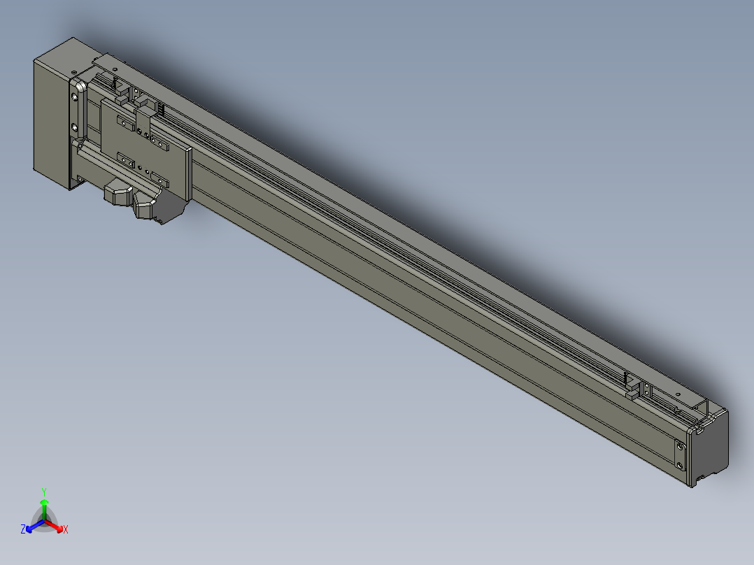 VF丝杆传动-一般环境VT5-S520-BL正等轴测图