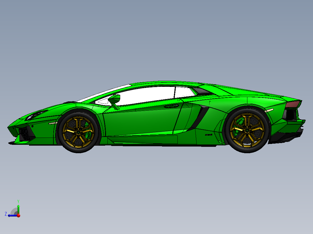 兰博基尼右视图