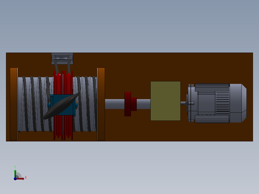 EOT起重机sw20可编辑前视图
