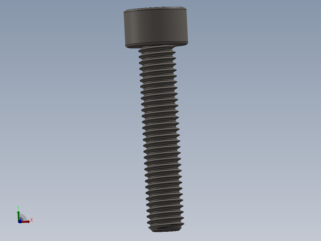 Screw_DIN_912_M5x25F_A2.SLDPRT公制内六角螺钉主视图