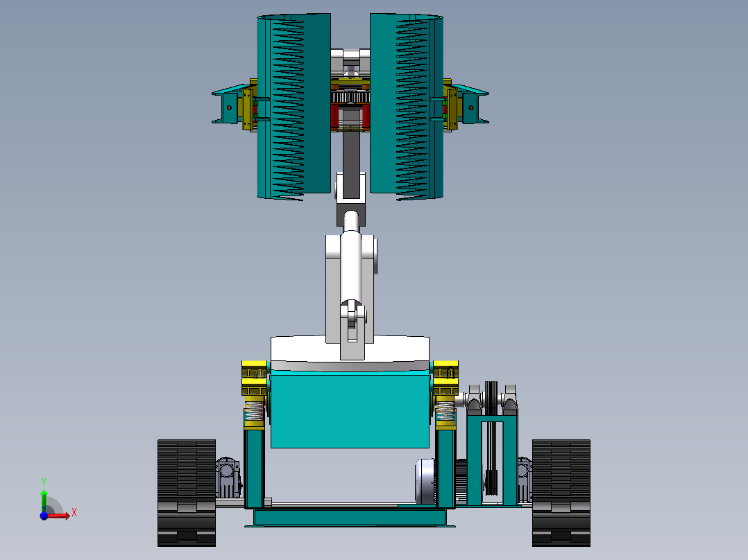 松子采摘机前视图