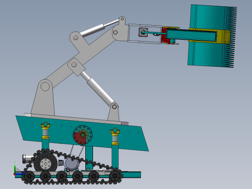 松子采摘机左视缩略图