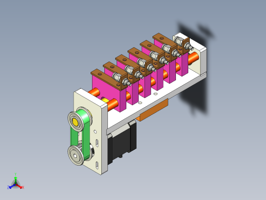 吸盘等距变距机构