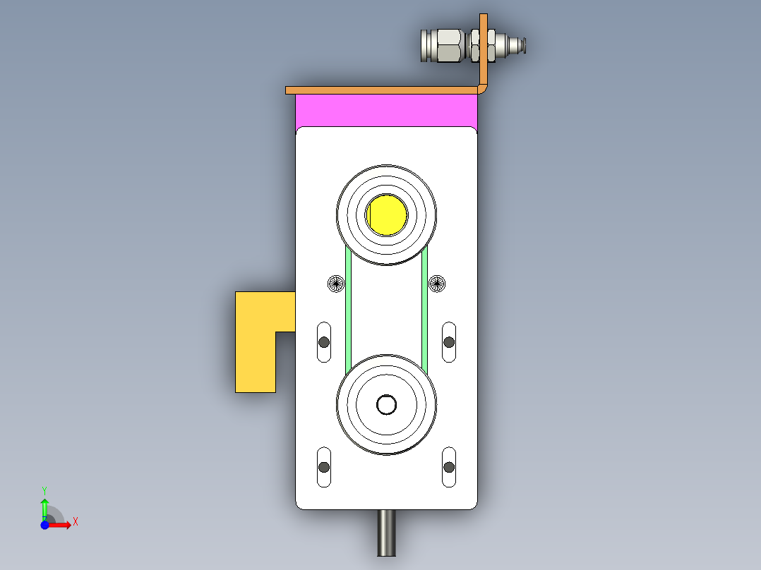 吸盘等距变距机构前视图