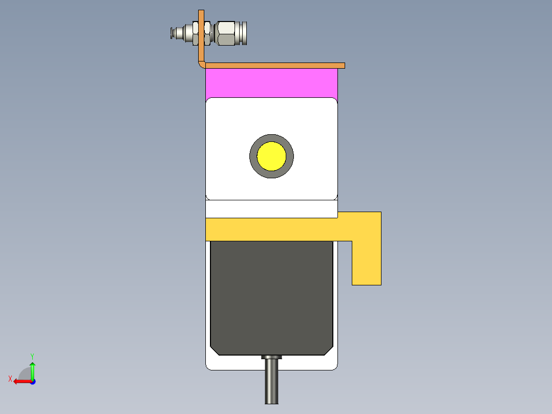 吸盘等距变距机构后视图