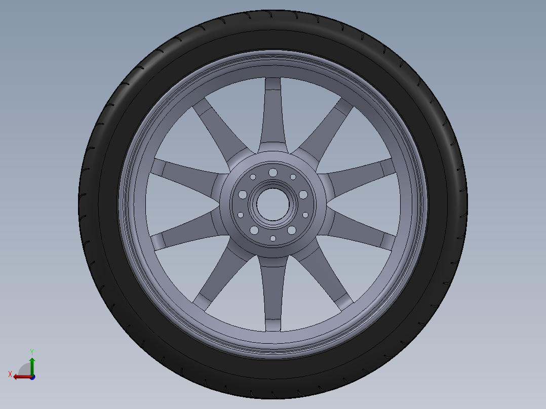 轮胎、车轮、轮毂(46)后视图