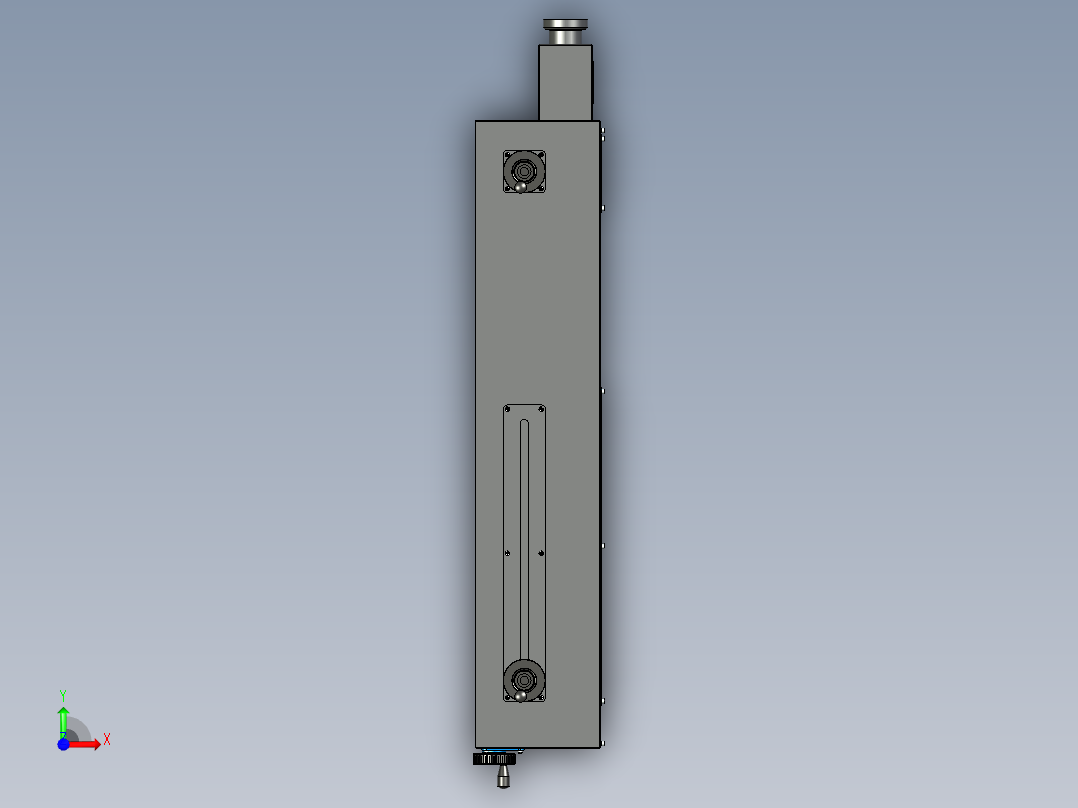 激光枪适配器前视图