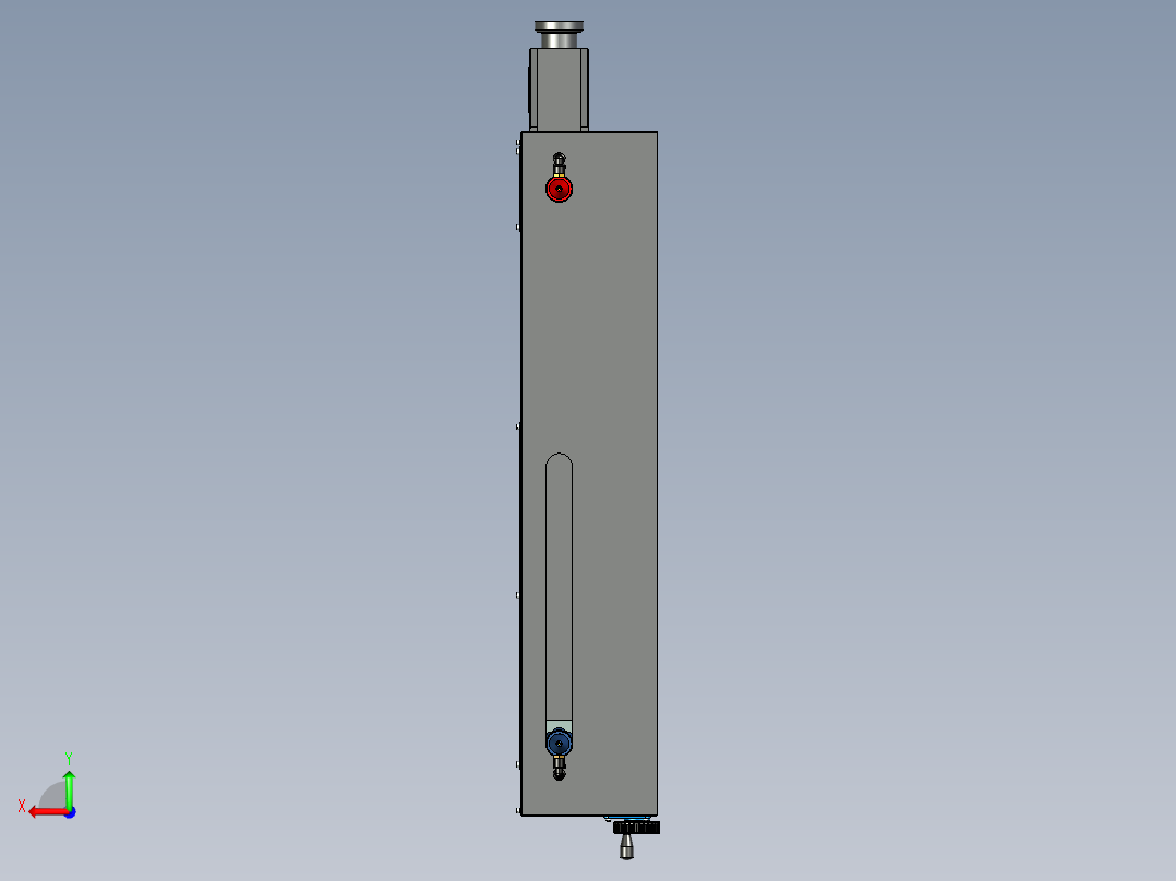 激光枪适配器后视图