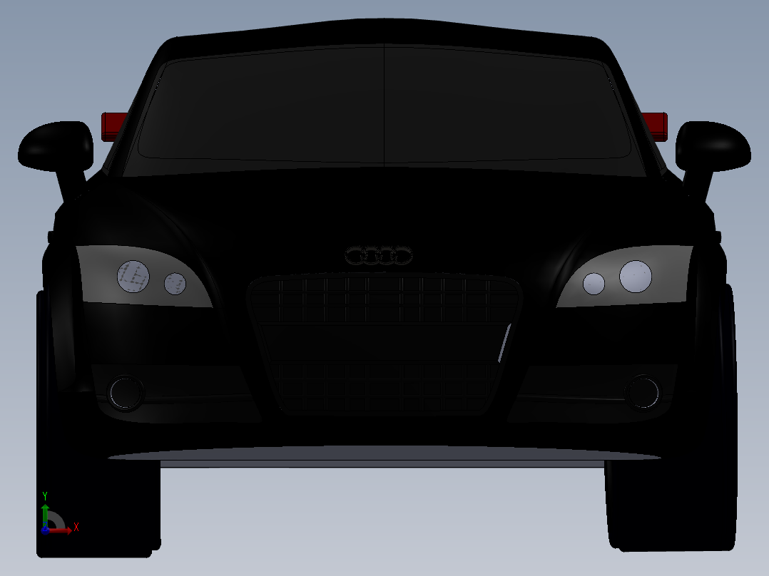 汽车尾翼(6)前视图