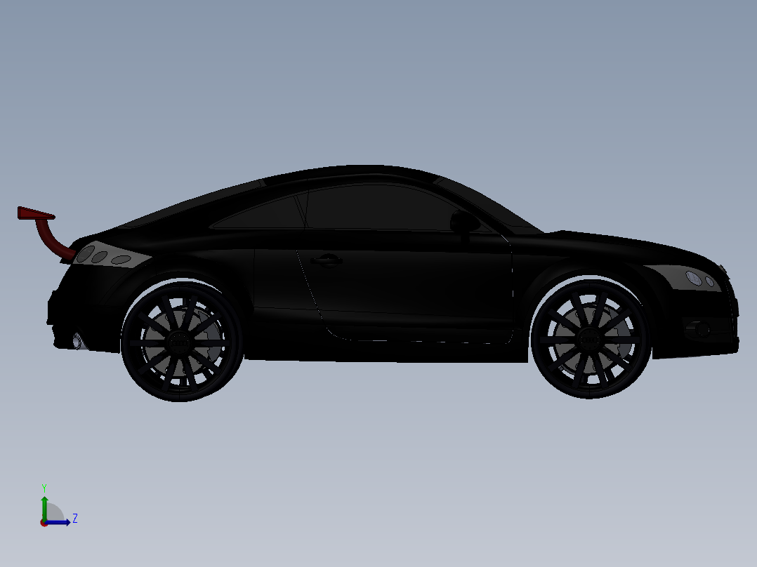 汽车尾翼(6)左视图