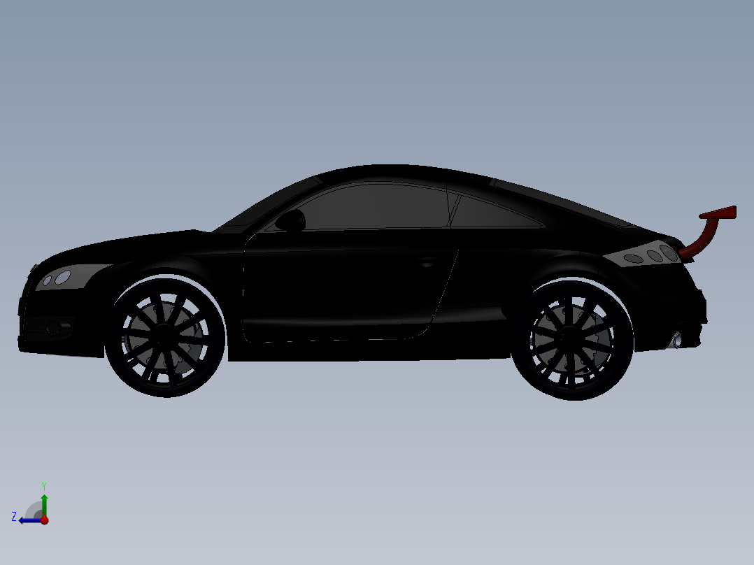 汽车尾翼(6)右视图