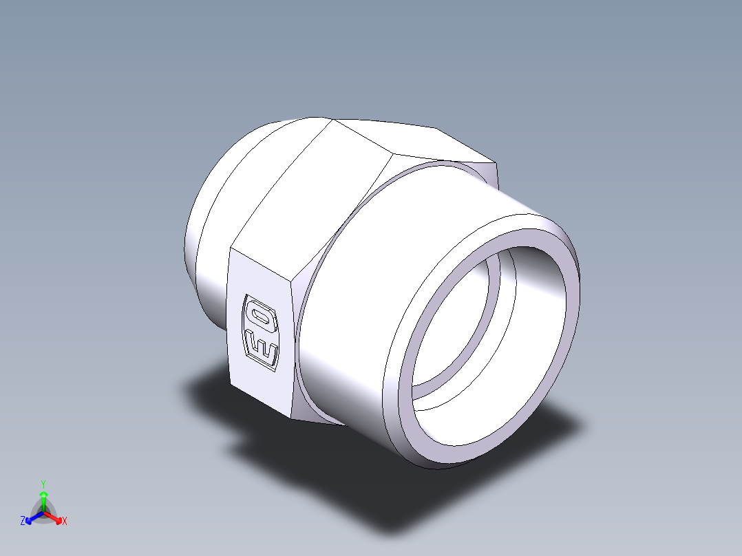焊接直接头、1CW-26-18正等轴测图