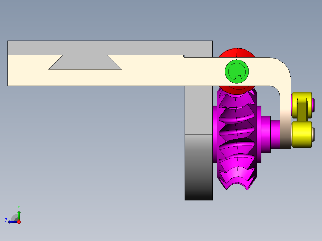 A0002653-蜗杆传动机构右视图