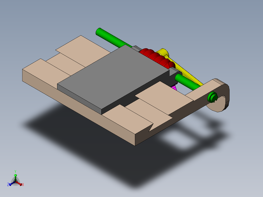 A0002653-蜗杆传动机构正等轴测图