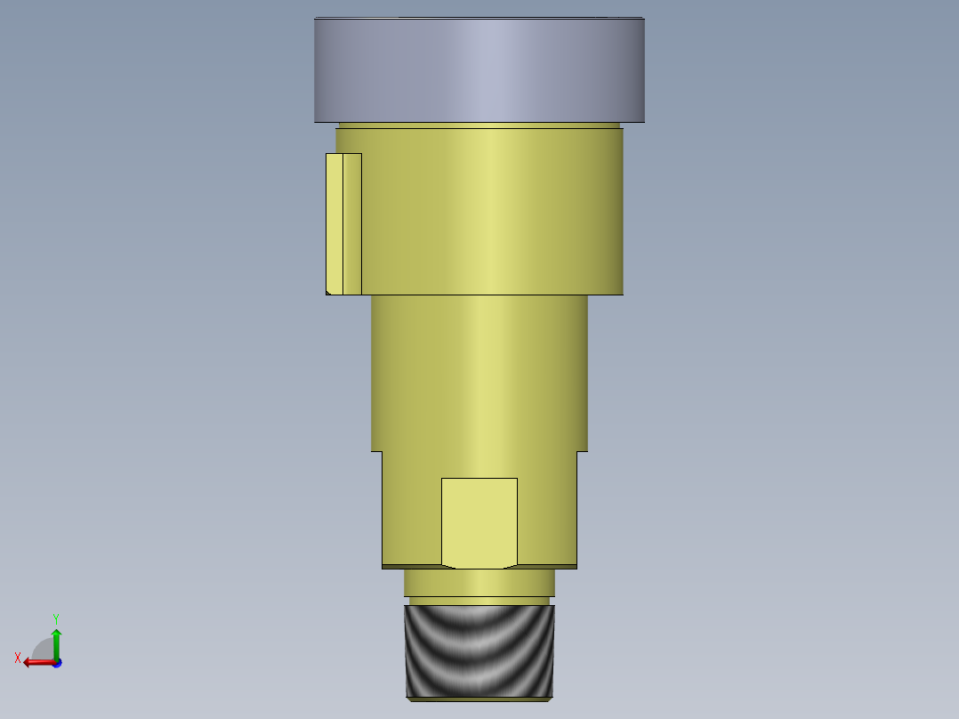 液压止回阀后视图