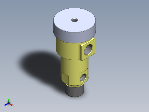 液压止回阀正等轴测缩略图