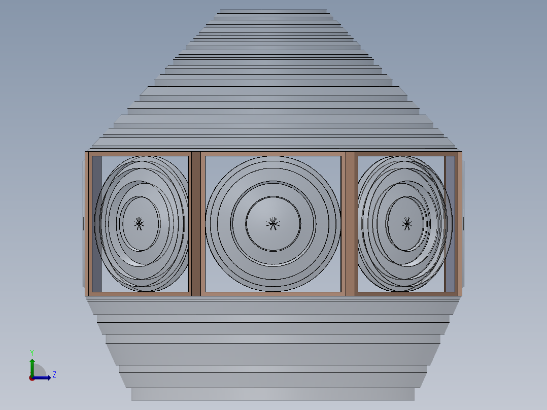 菲涅尔透镜左视图