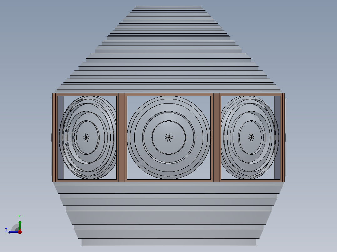 菲涅尔透镜右视图