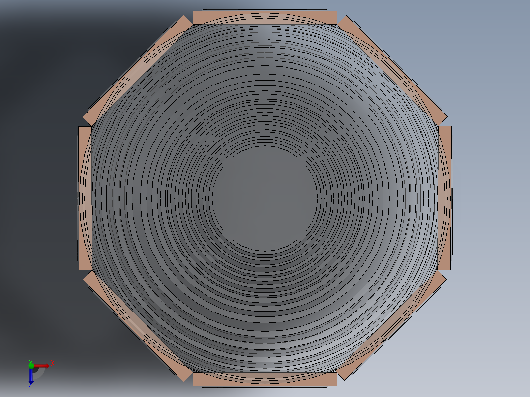 菲涅尔透镜俯视图