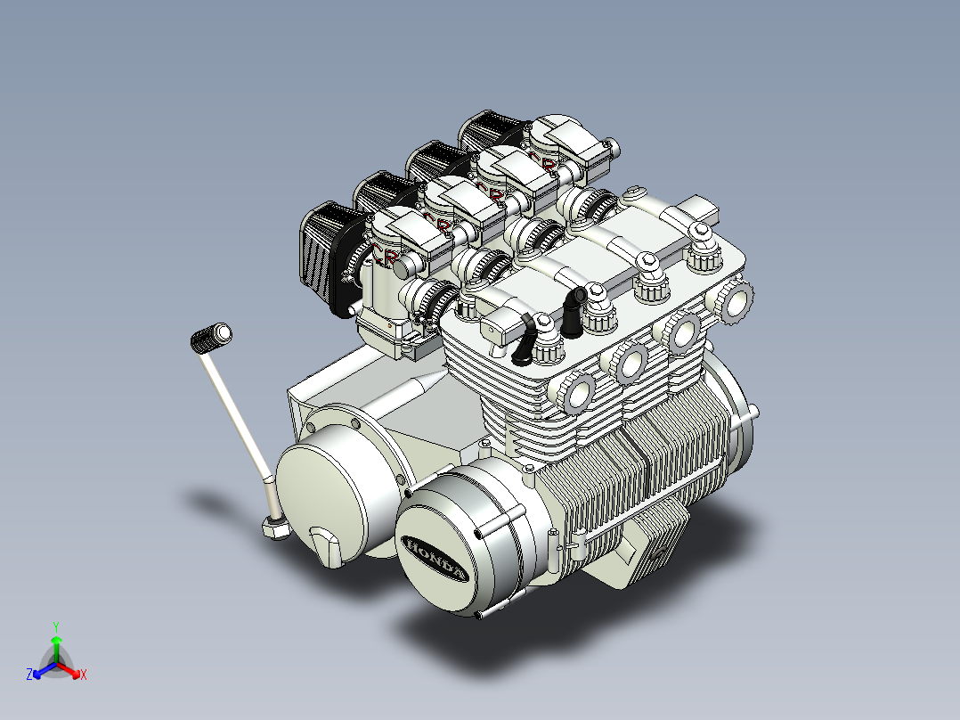 本田CB550引擎主视图