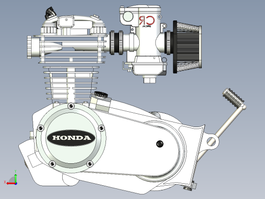 本田CB550引擎后视缩略图
