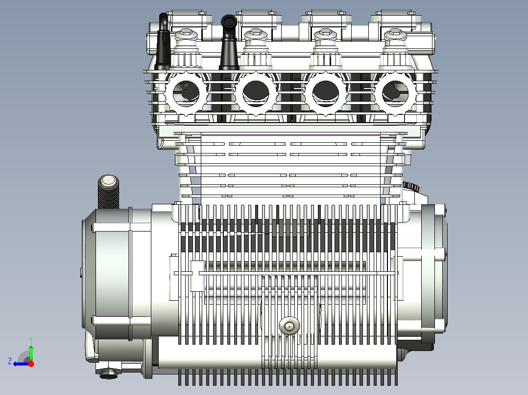 本田CB550引擎右视图